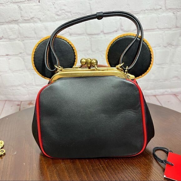 COACH Disney Mickey Mouse X Keith Haring Kisslock Bag Limited Edition Giftable! - Picture 5 of 14